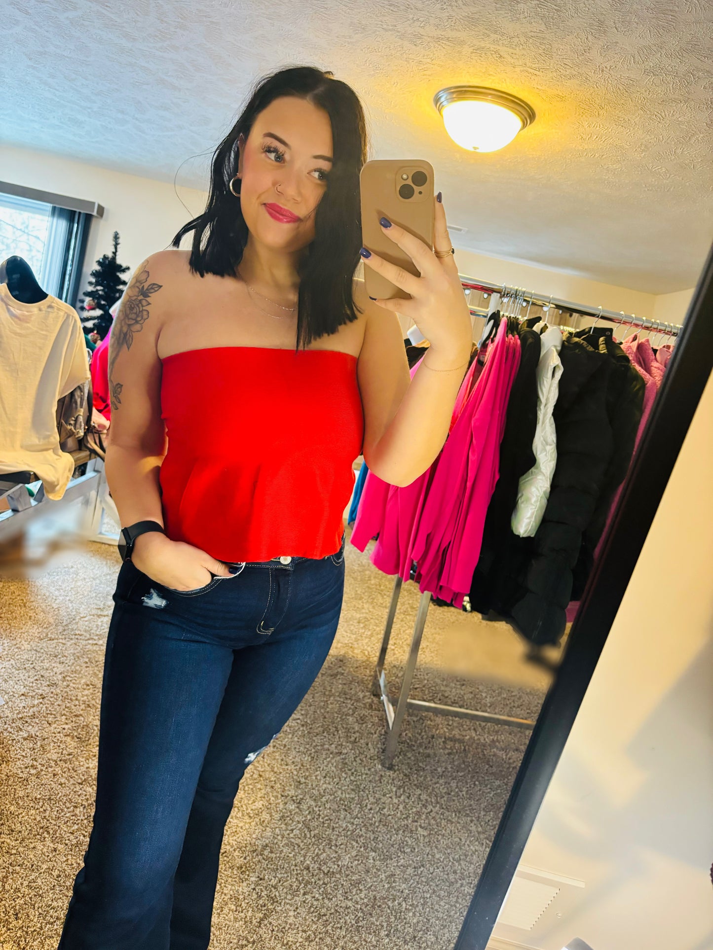 Yanni Strapless Top