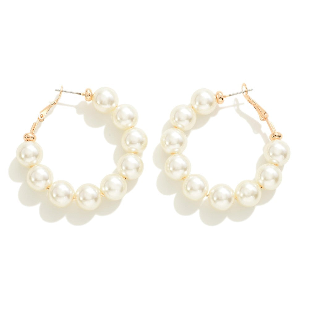 Pearl Hoops