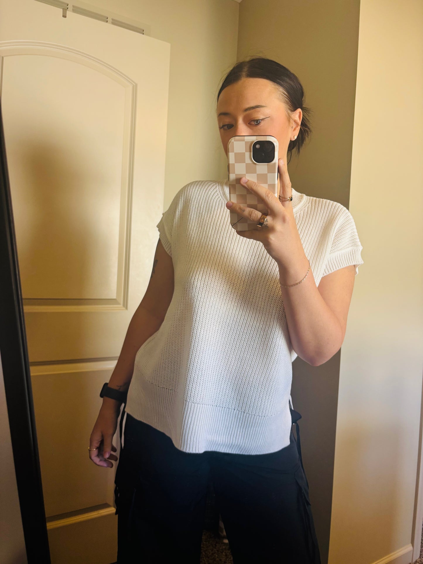 Ivory Sweater Tank