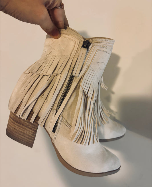 Cream Very G Dune Booties