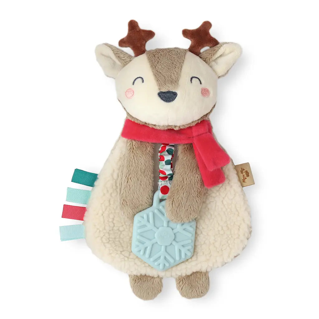 Reindeer Itzy Lovey Plush + Teether Toy