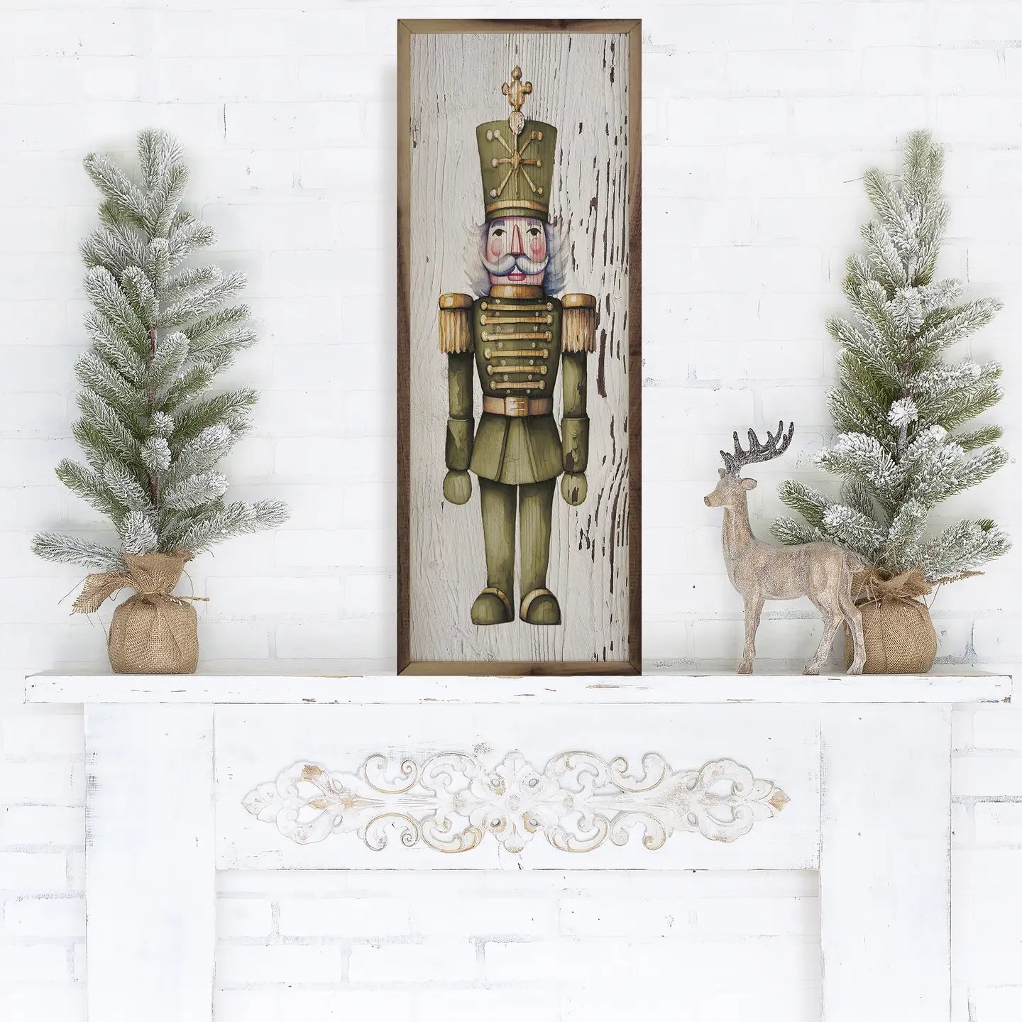 Green Nutcracker Canvas