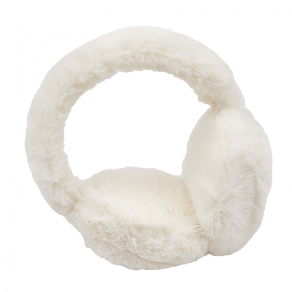 CC White Fuzzy Muffs