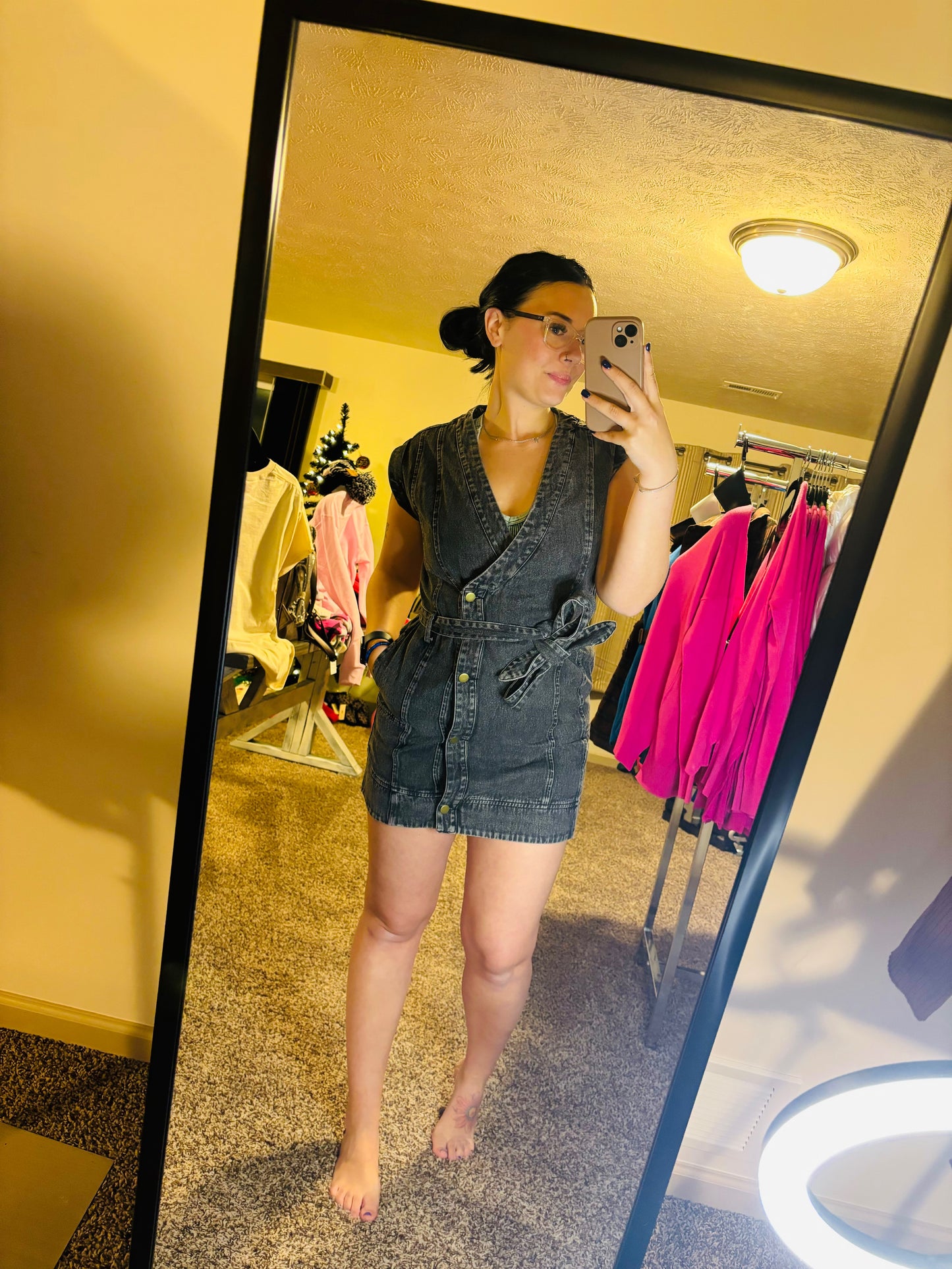 Pi Denim Mini Dress